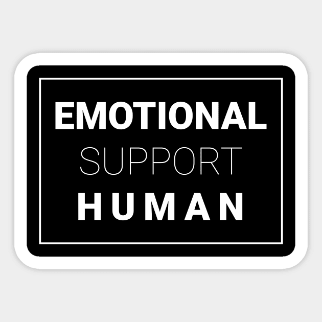 Emotional support human Sticker by Anv2